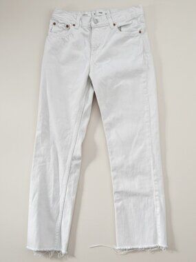 MNG (Mango) Sayana Straight Jeans in white size 2